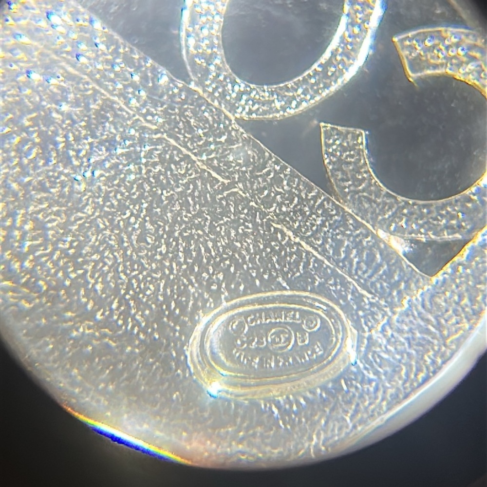 Chanel Crystal CC and Coco Mark Brooch Silver and Pink C23B - Picture 7 of 16